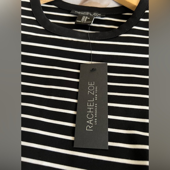 Rachel Zoe Women’s Black & White Striped Tank Top - Picture 3 of 7
